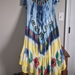 Exist Multicolor Tie-Dye Maxi Dress